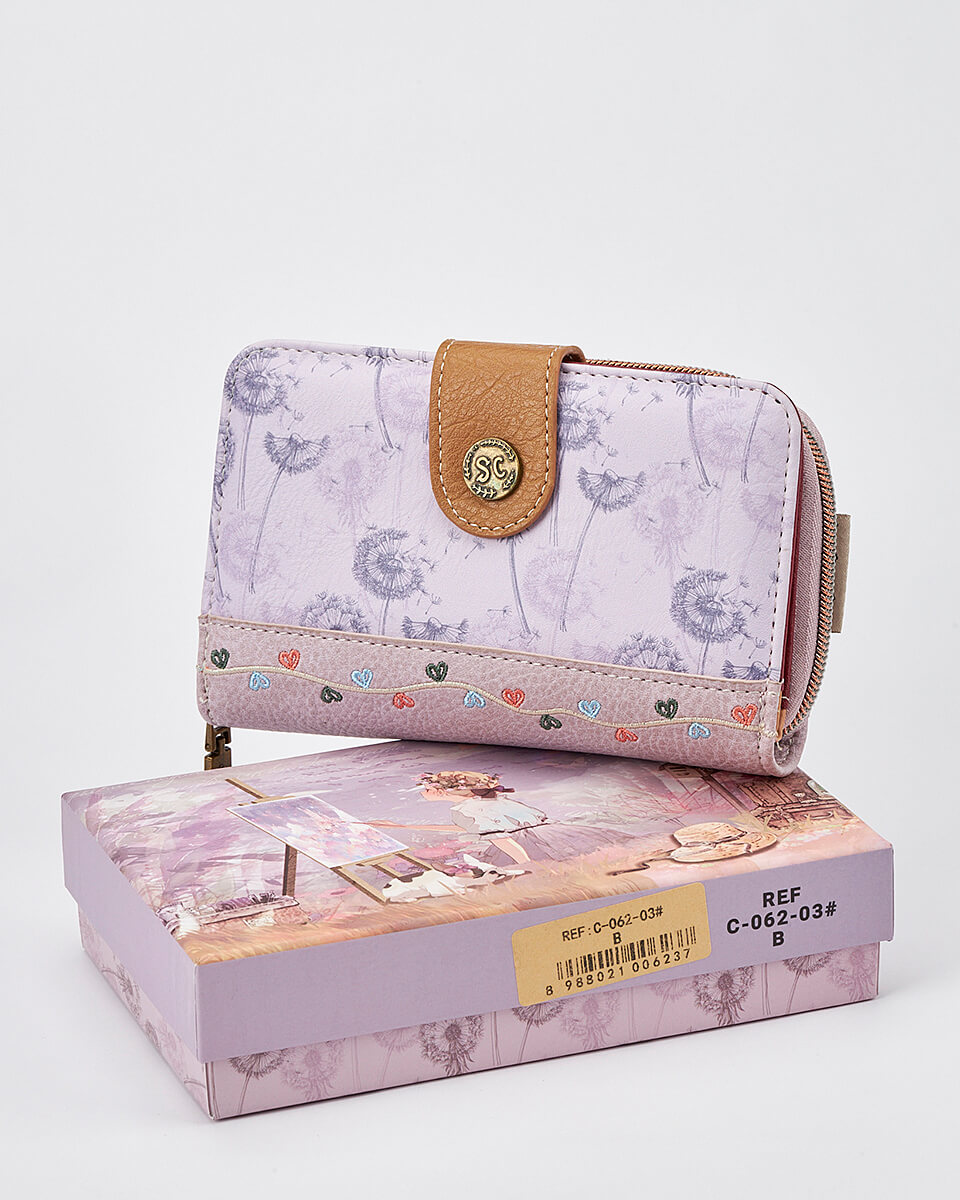 Γυναικείο Πορτοφόλι Sweet Candy με Ρομαντικό Μοτίβο