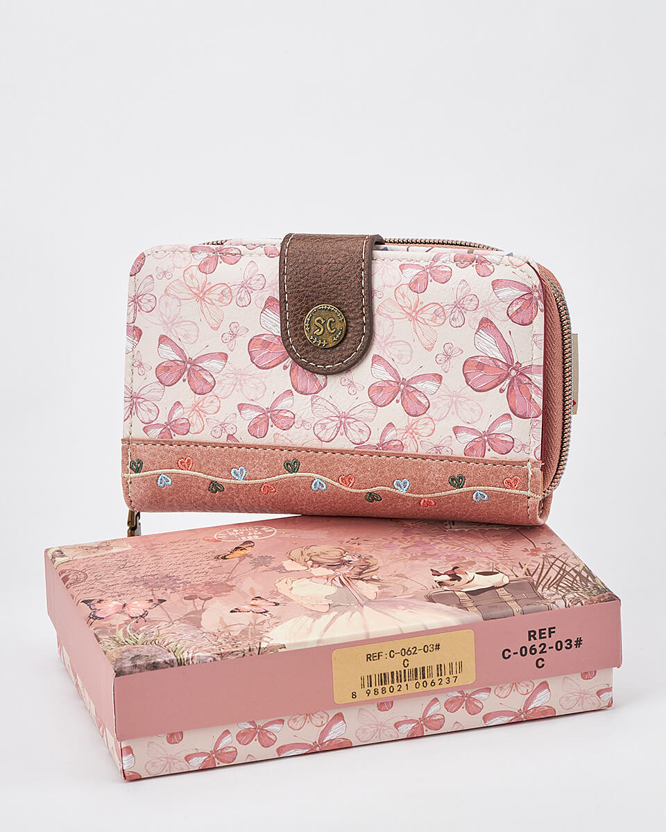 Γυναικείο Πορτοφόλι Sweet Candy με Ρομαντικό Μοτίβο