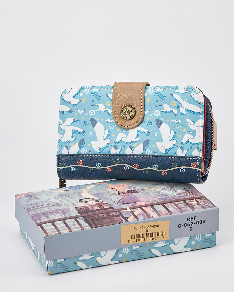 Γυναικείο Πορτοφόλι Sweet Candy με Ρομαντικό Μοτίβο