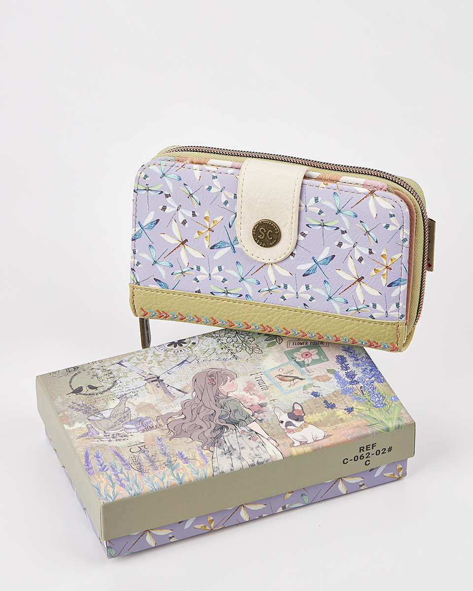 Sweet Candy Γυναικείο Πορτοφόλι με Παστέλ Σχέδιο & Άρωμα Λεβάντας – Lavender Walk