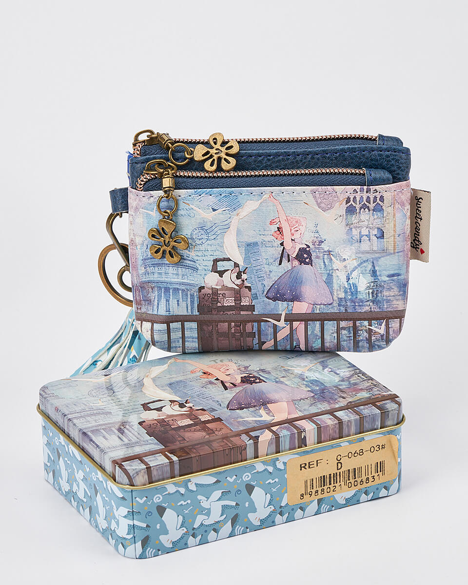 Γυναικείο Πορτοφολάκι Sweet Candy με Μπρελόκ