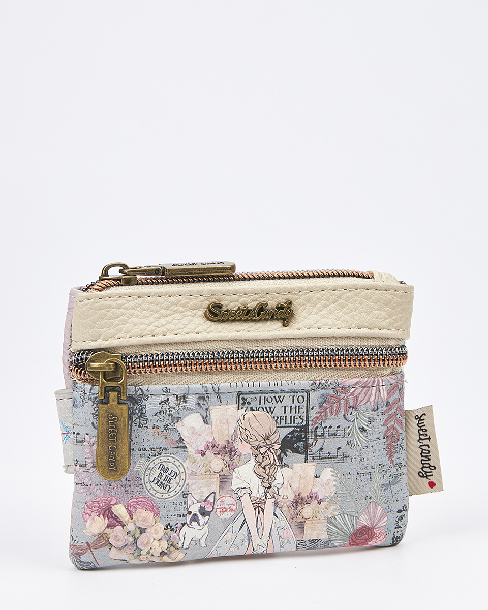 Sweet Candy Γυναικείο Mini Πορτοφόλι με Shabby Chic Ατμόσφαιρα – Vintage Story
