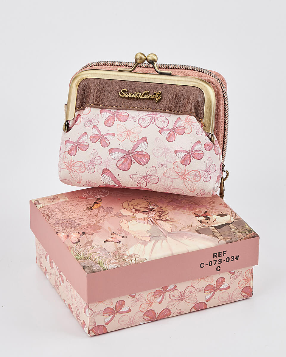 Γυναικείο Πορτοφολάκι Sweet Candy με Κούμπωμα κλιπ