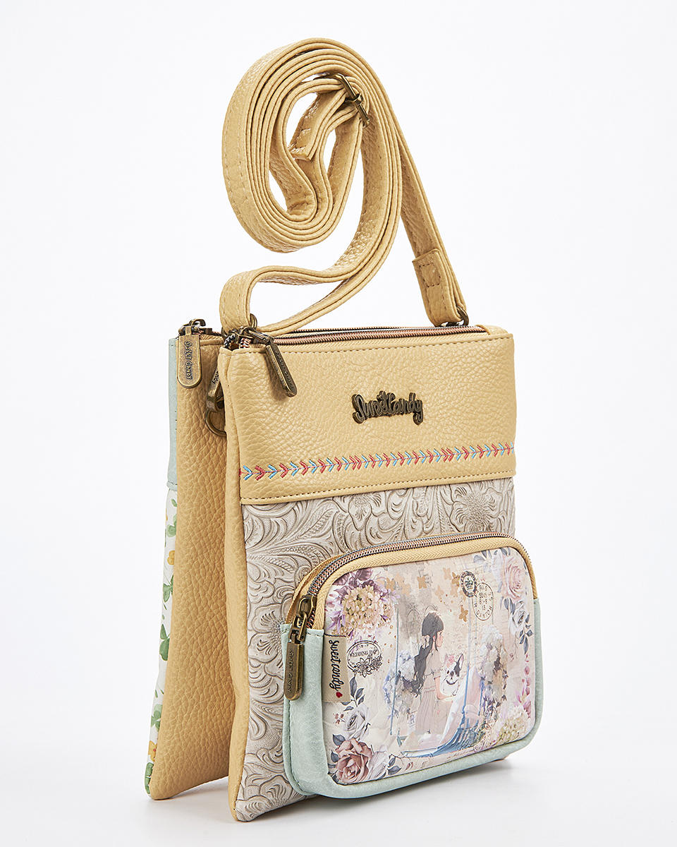 Sweet Candy Γυναικεία Τσάντα Ώμου με Ρομαντικό Floral – Floral Whisper