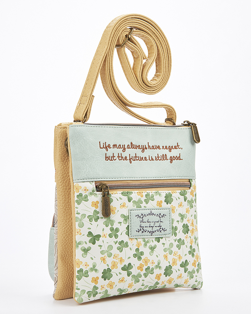 Sweet Candy Γυναικεία Τσάντα Ώμου με Ρομαντικό Floral – Floral Whisper