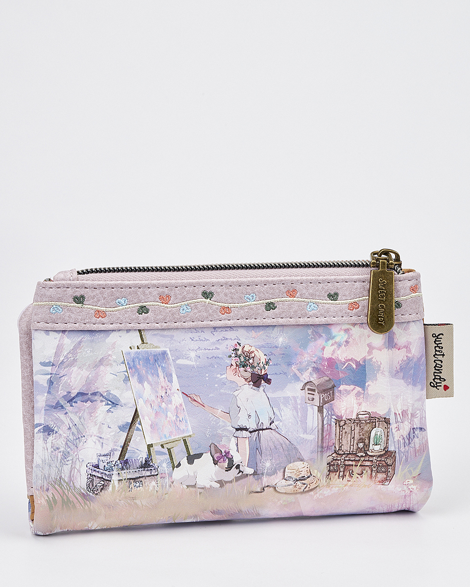 Γυναικείο Πορτοφόλι Sweet Candy με Ρομαντικό Μοτίβο και RFID Προστασία Γυναικείο Πορτοφόλι Sweet Candy με Ρομαντικό Μοτίβο και RFID Προστασία