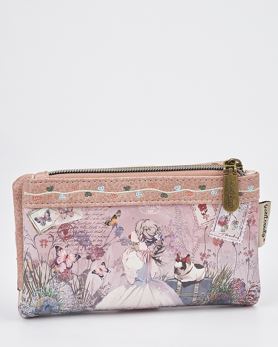 Γυναικείο Πορτοφόλι Sweet Candy με Ρομαντικό Μοτίβο και RFID Προστασία