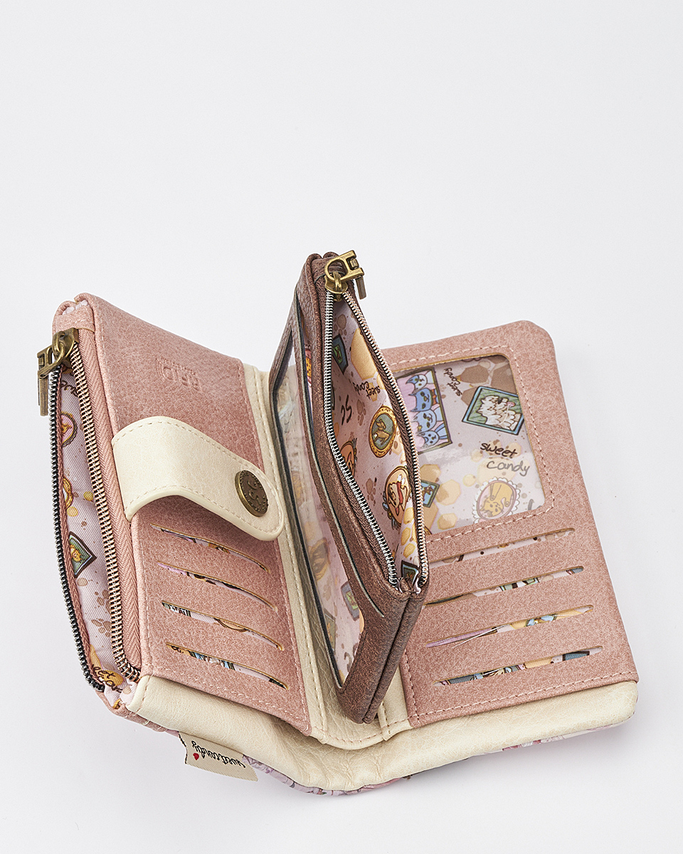 Γυναικείο Πορτοφόλι Sweet Candy με Ρομαντικό Μοτίβο και RFID Προστασία Γυναικείο Πορτοφόλι Sweet Candy με Ρομαντικό Μοτίβο και RFID Προστασία
