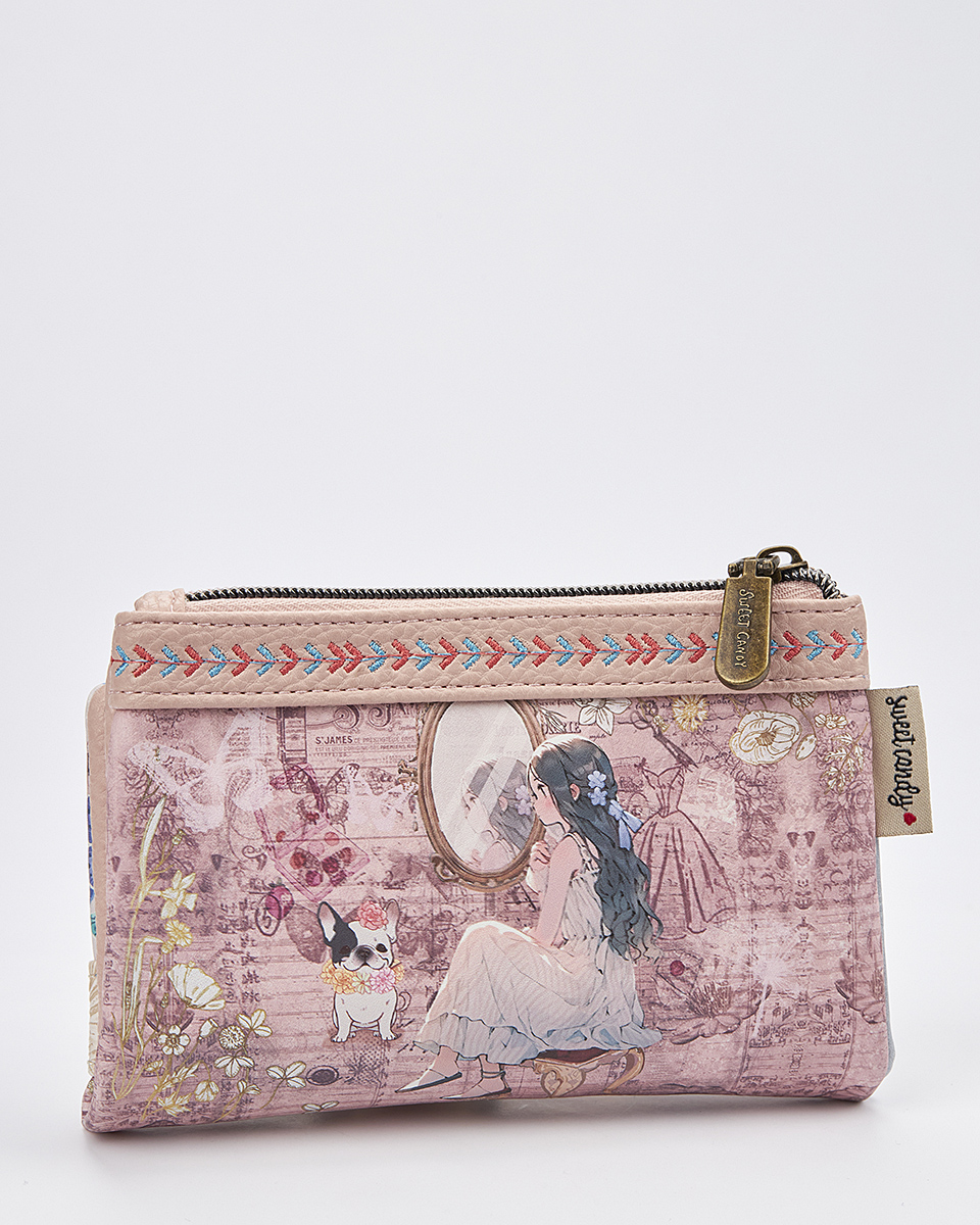 Sweet Candy Γυναικείο Πορτοφόλι με Ρετρό Καθρέφτη & Κλασικό Στυλ – Mirror Bloom Sweet Candy Γυναικείο Πορτοφόλι με Ρετρό Καθρέφτη & Κλασικό Στυλ – Mirror Bloom