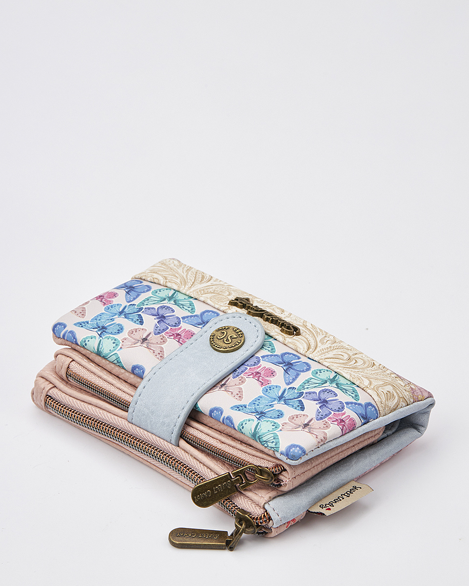 Sweet Candy Γυναικείο Πορτοφόλι με Ρετρό Καθρέφτη & Κλασικό Στυλ – Mirror Bloom