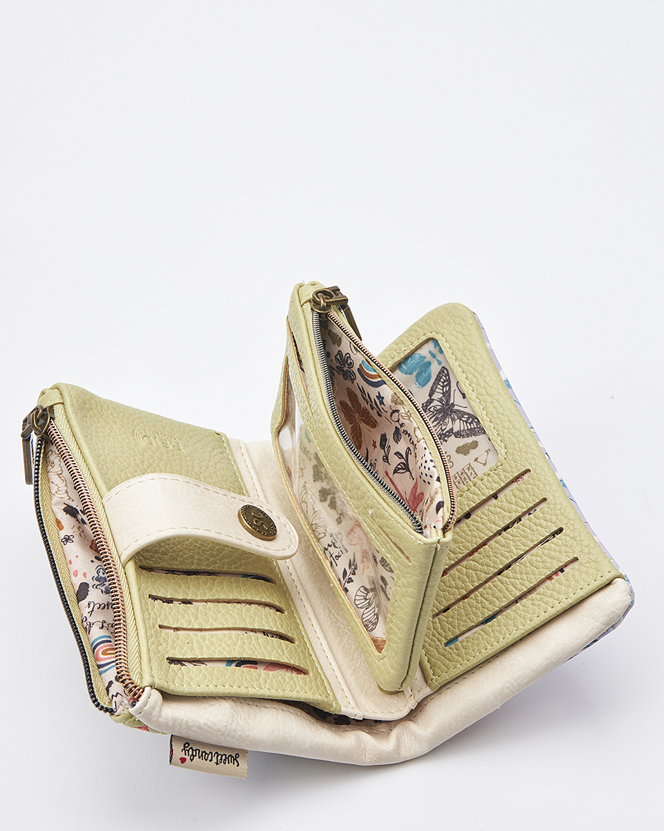 Sweet Candy Γυναικείο Πορτοφόλι με Μοτίβο Λεβάντα & Ρομαντική Αύρα – Lavender Walk