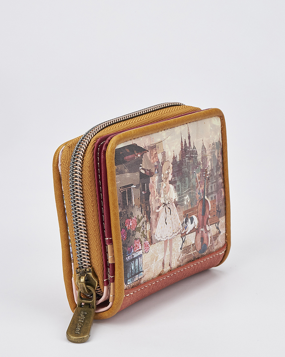 Γυναικείο Πορτοφόλι Sweet Candy με Ρομαντικό Μοτίβο και RFID Προστασία