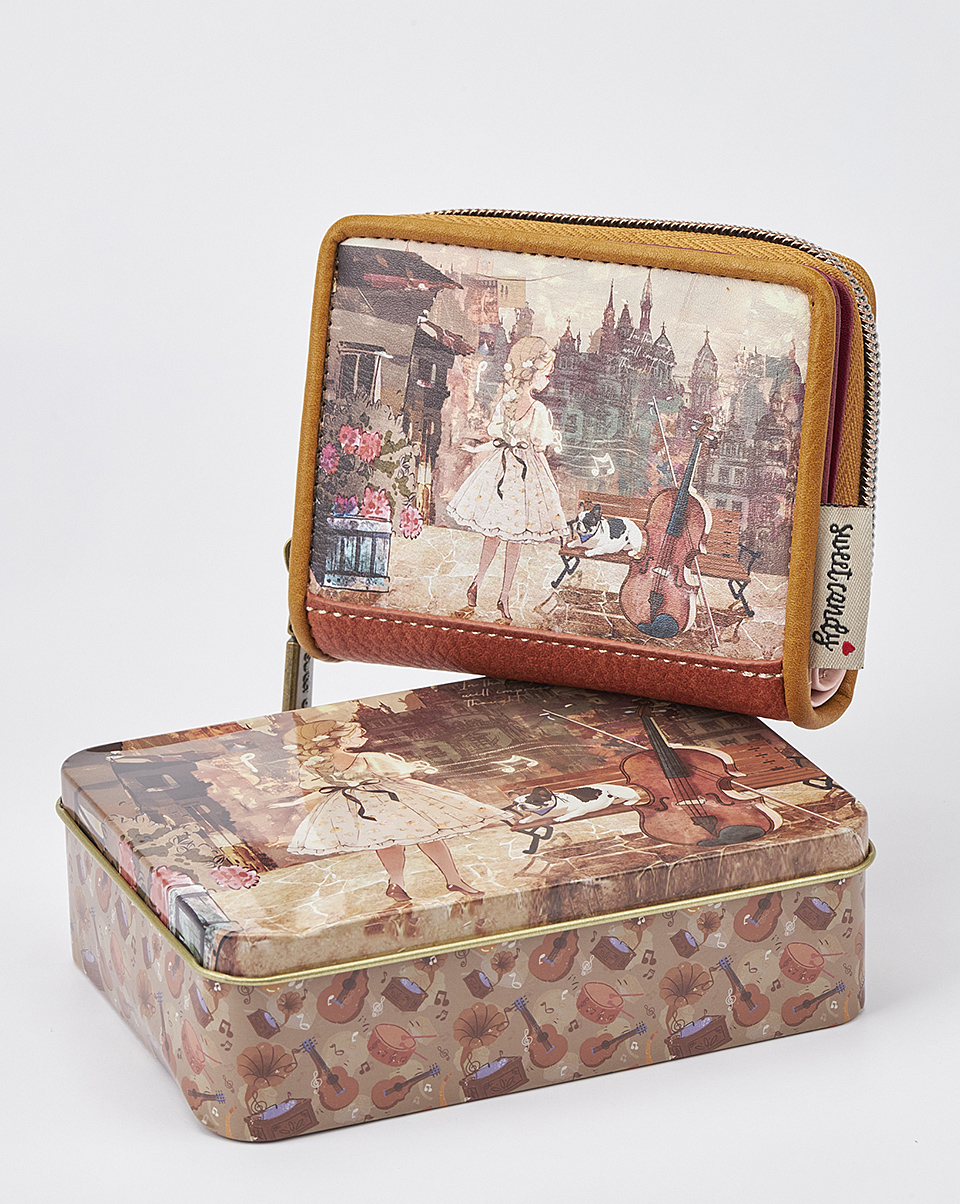 Γυναικείο Πορτοφόλι Sweet Candy με Ρομαντικό Μοτίβο και RFID Προστασία