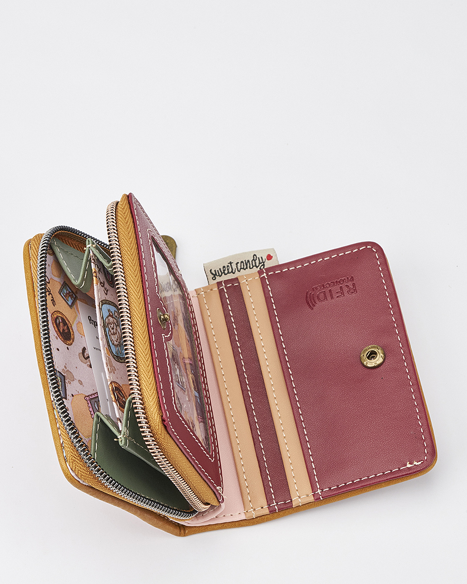 Γυναικείο Πορτοφόλι Sweet Candy με Ρομαντικό Μοτίβο και RFID Προστασία