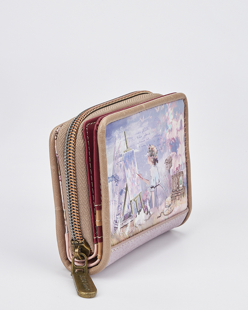 Γυναικείο Πορτοφόλι Sweet Candy με Ρομαντικό Μοτίβο και RFID Προστασία