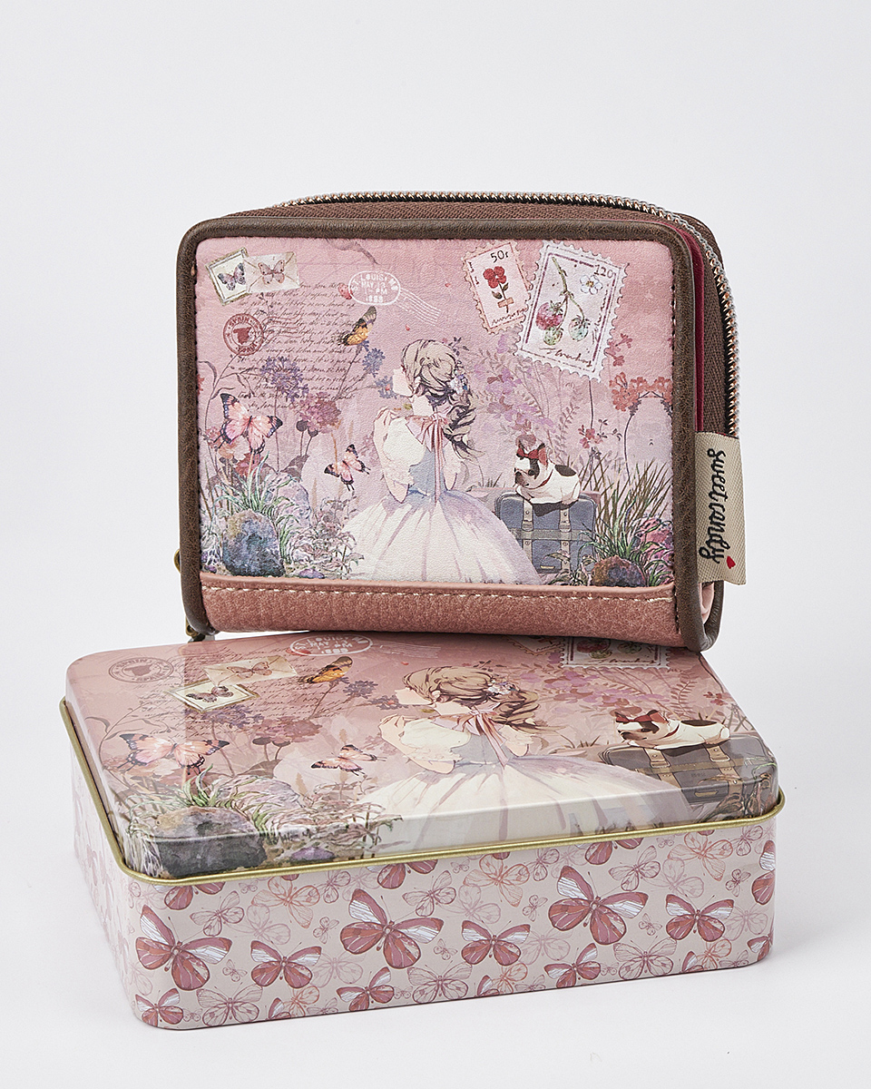 Γυναικείο Πορτοφόλι Sweet Candy με Ρομαντικό Μοτίβο και RFID Προστασία