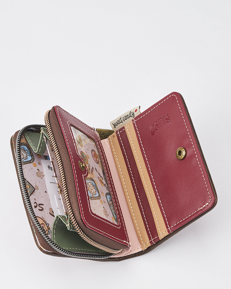 Γυναικείο Πορτοφόλι Sweet Candy με Ρομαντικό Μοτίβο και RFID Προστασία Γυναικείο Πορτοφόλι Sweet Candy με Ρομαντικό Μοτίβο και RFID Προστασία