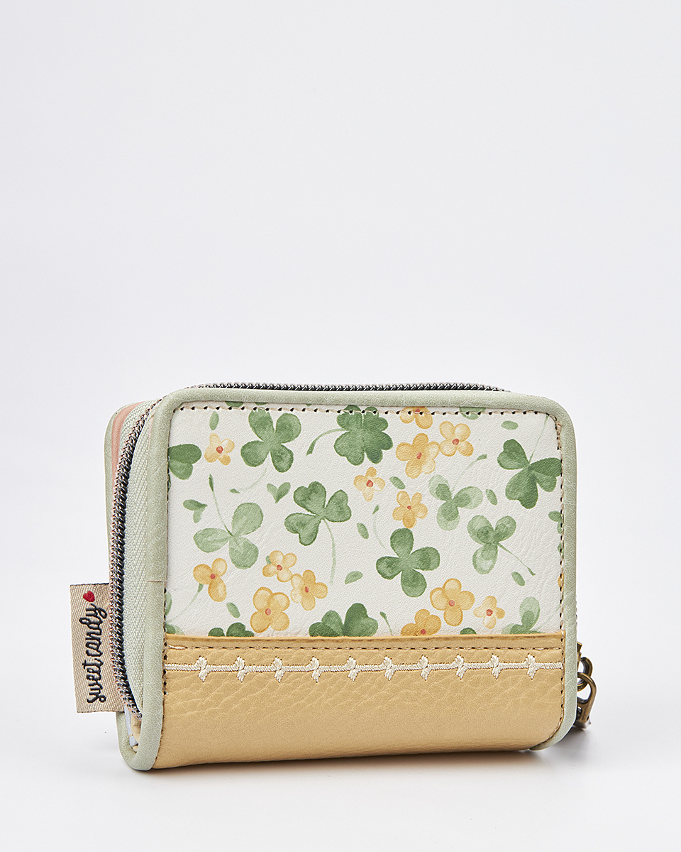 Sweet Candy Γυναικείο Mini Πορτοφόλι με Floral Σχέδιο & Ρομαντική Αύρα – Floral Whisper