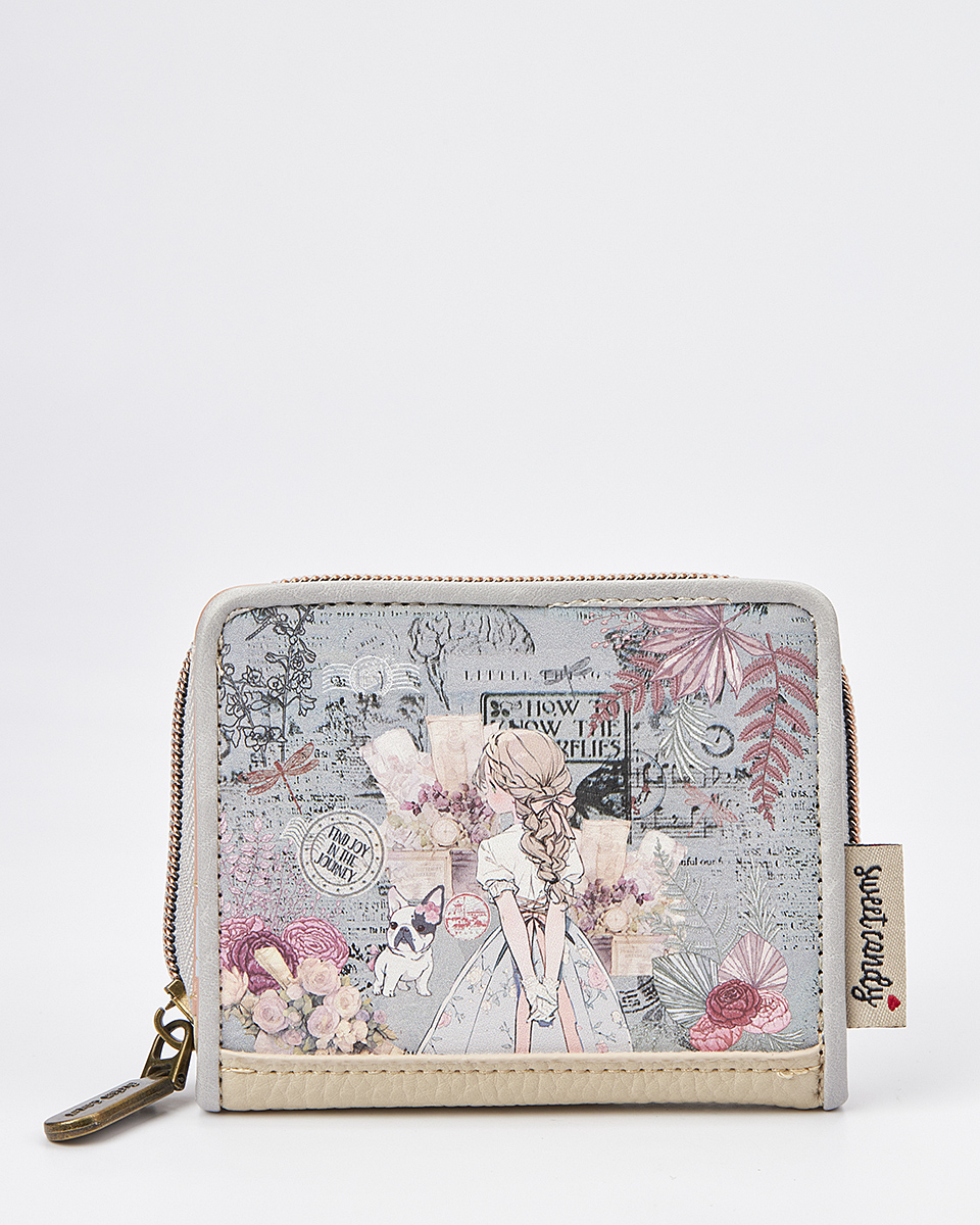 Sweet Candy Γυναικείο Mini Πορτοφόλι με Shabby Chic Λεπτομέρειες – Vintage Story