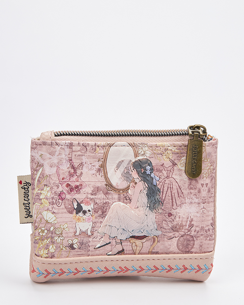 Sweet Candy Γυναικείο Πορτοφόλι με Ρομαντική Φιγούρα & Καθρέφτη – Mirror Bloom Sweet Candy Γυναικείο Πορτοφόλι με Ρομαντική Φιγούρα & Καθρέφτη – Mirror Bloom