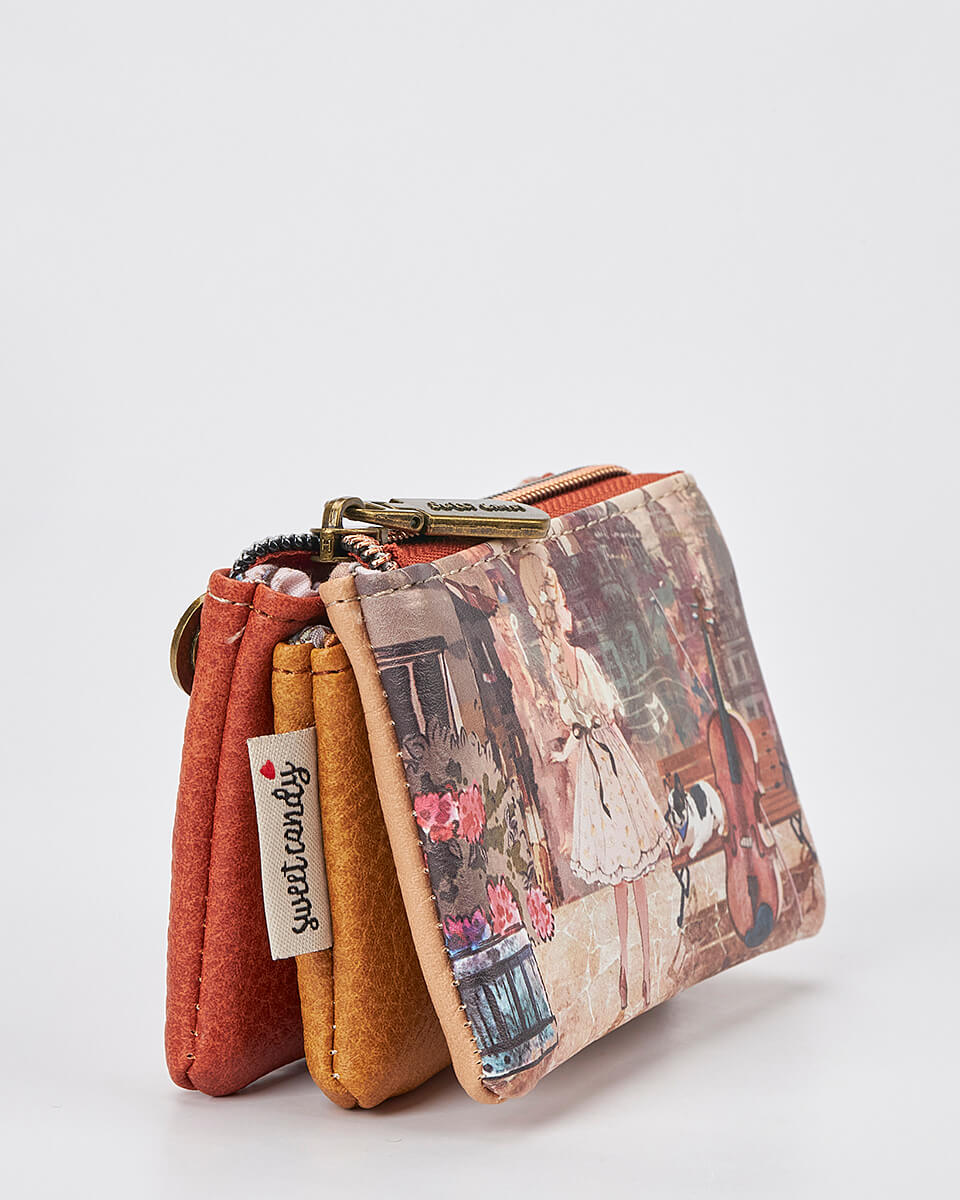 Γυναικείο Πορτοφόλι Sweet Candy με Ρομαντικό Μοτίβο