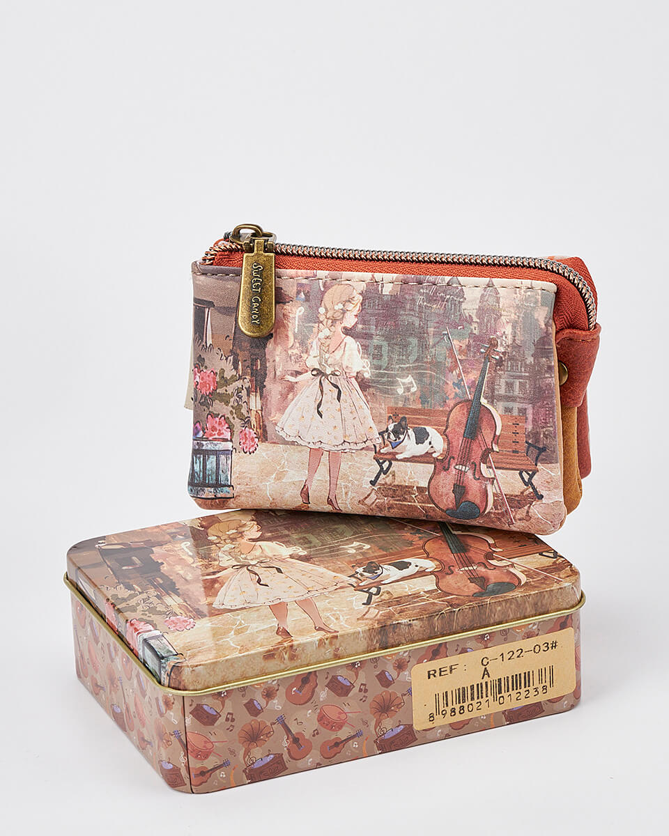 Γυναικείο Πορτοφόλι Sweet Candy με Ρομαντικό Μοτίβο