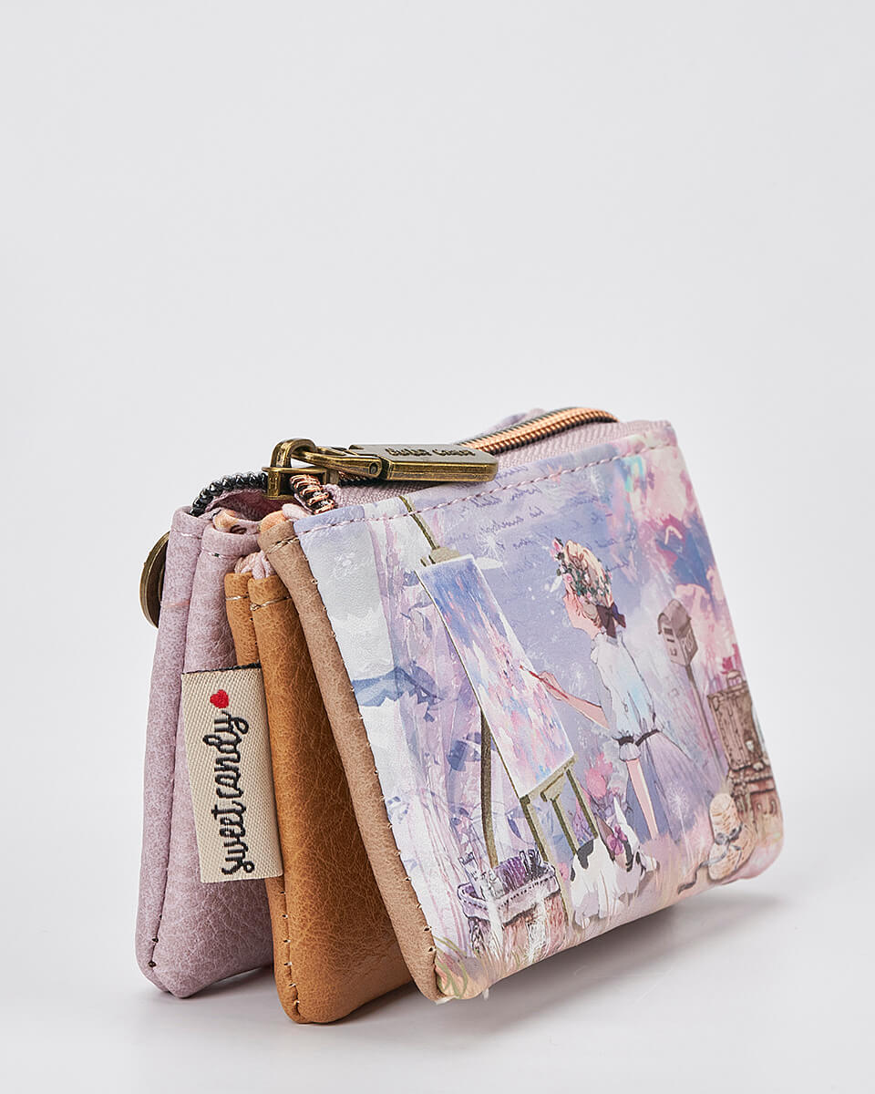 Γυναικείο Πορτοφόλι Sweet Candy με Ρομαντικό Μοτίβο