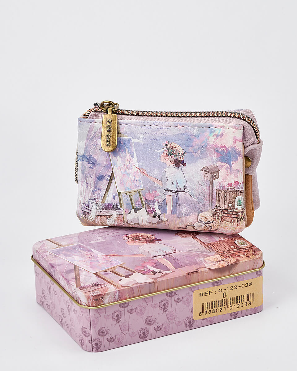 Γυναικείο Πορτοφόλι Sweet Candy με Ρομαντικό Μοτίβο