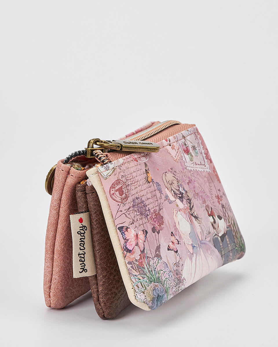 Γυναικείο Πορτοφόλι Sweet Candy με Ρομαντικό Μοτίβο