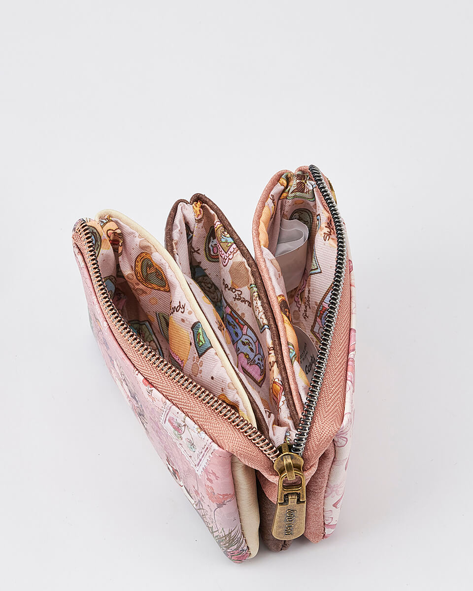 Γυναικείο Πορτοφόλι Sweet Candy με Ρομαντικό Μοτίβο