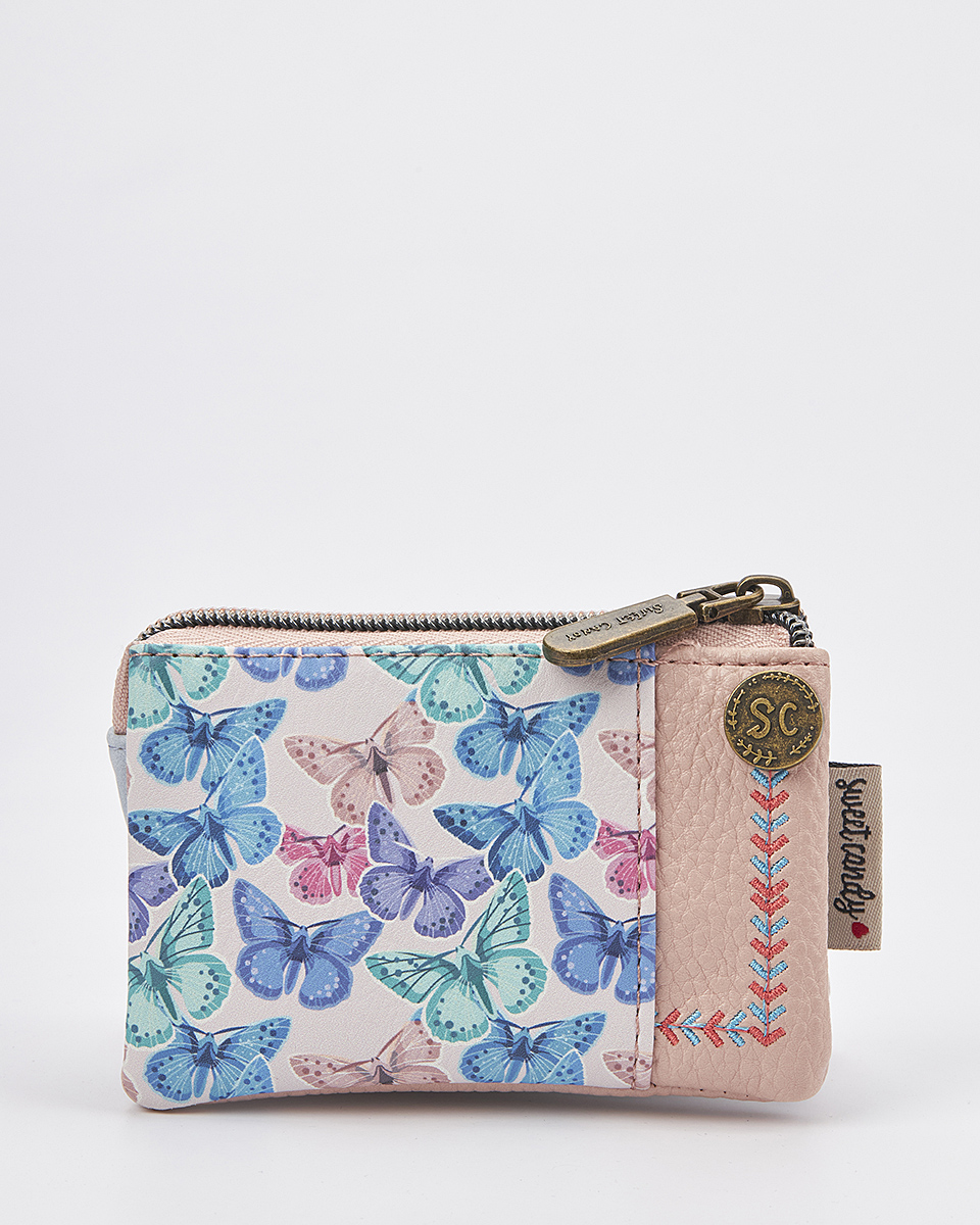 Sweet Candy Γυναικείο Mini Πορτοφόλι με Ρομαντική Φιγούρα & Καθρέφτη – Mirror Bloom