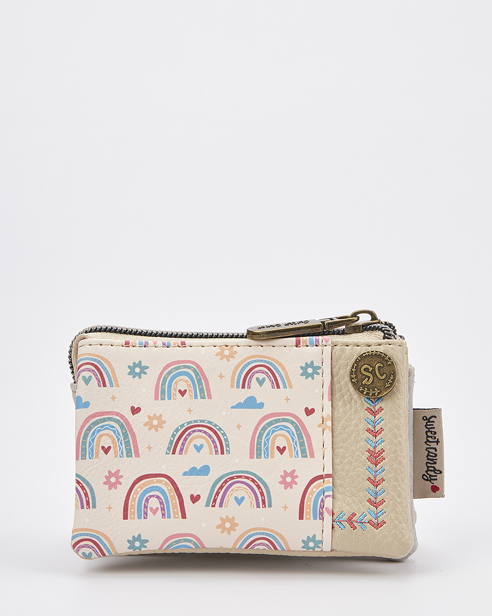 Sweet Candy Γυναικείο Mini Πορτοφόλι με Μοτίβο Λεβάντα και Vintage Διάθεση – Lavender Walk