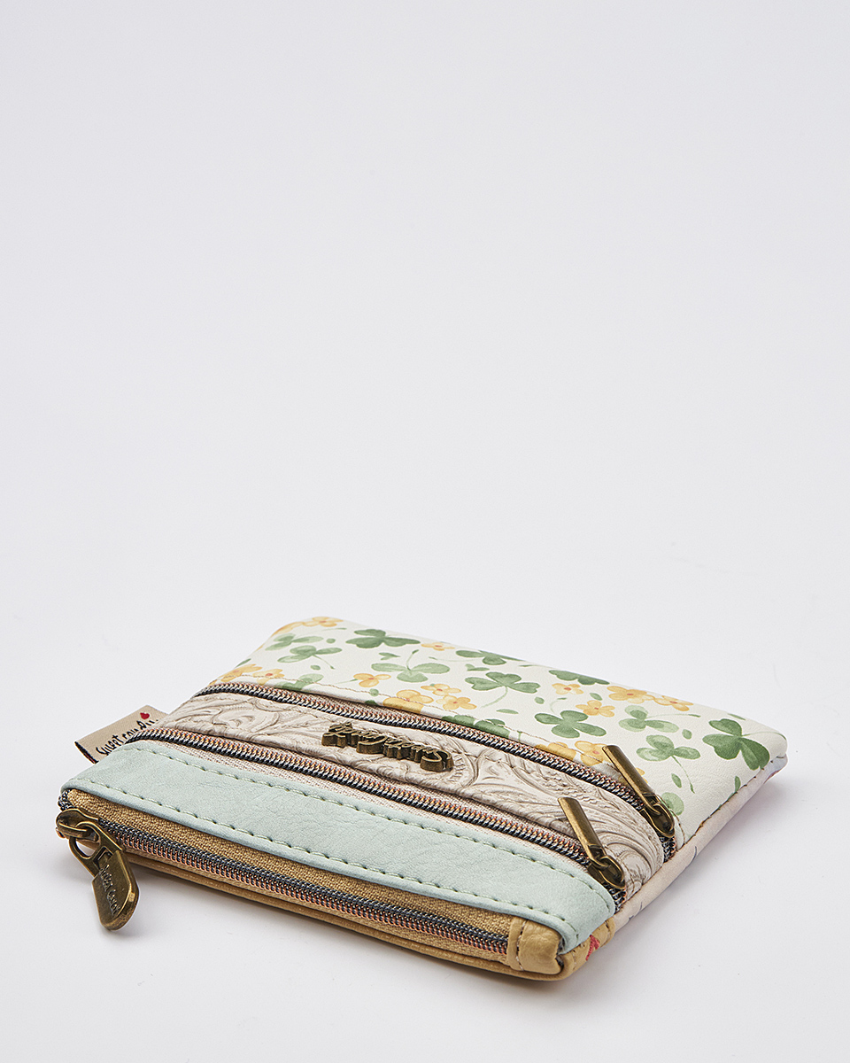 Sweet Candy Γυναικείο Mini Πορτοφόλι με Floral Σχέδιο & Διπλό Φερμουάρ – Floral Whisper Sweet Candy Γυναικείο Mini Πορτοφόλι με Floral Σχέδιο & Διπλό Φερμουάρ – Floral Whisper