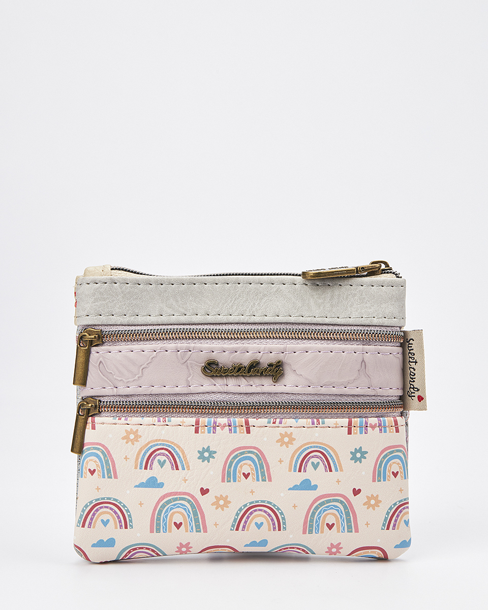 Sweet Candy Γυναικείο Mini Πορτοφόλι με Ρετρό Floral Σχέδιο – Vintage Story