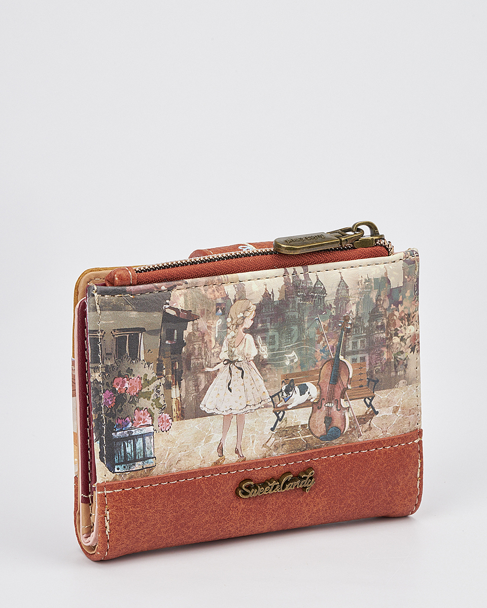 Γυναικείο Πορτοφόλι Sweet Candy με Ρομαντικό Μοτίβο