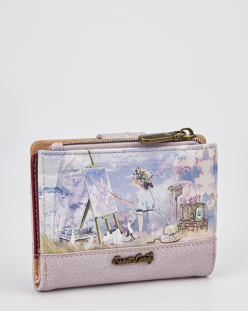 Γυναικείο Πορτοφόλι Sweet Candy με Ρομαντικό Μοτίβο