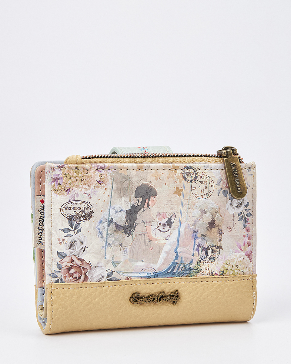 Sweet Candy Γυναικείο Πορτοφόλι με Floral Σχέδιο & Πλήρη Οργάνωση – Floral Whisper