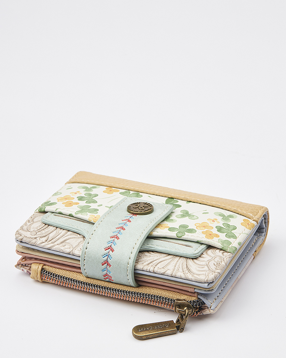 Sweet Candy Γυναικείο Πορτοφόλι με Floral Σχέδιο & Πλήρη Οργάνωση – Floral Whisper