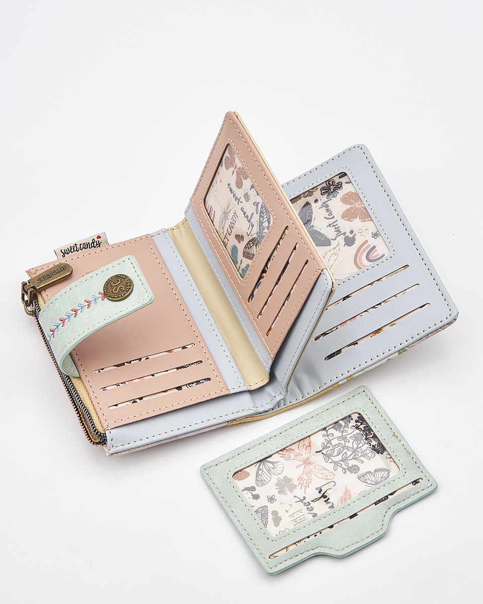 Sweet Candy Γυναικείο Πορτοφόλι με Floral Σχέδιο & Πλήρη Οργάνωση – Floral Whisper