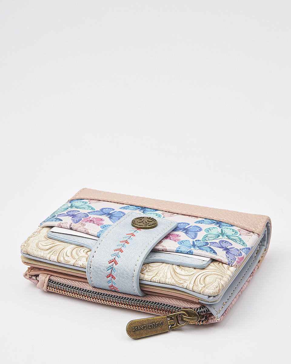 Sweet Candy Γυναικείο Πορτοφόλι με Ρετρό Καθρέφτη & Θήκες για Κάρτες – Mirror Bloom