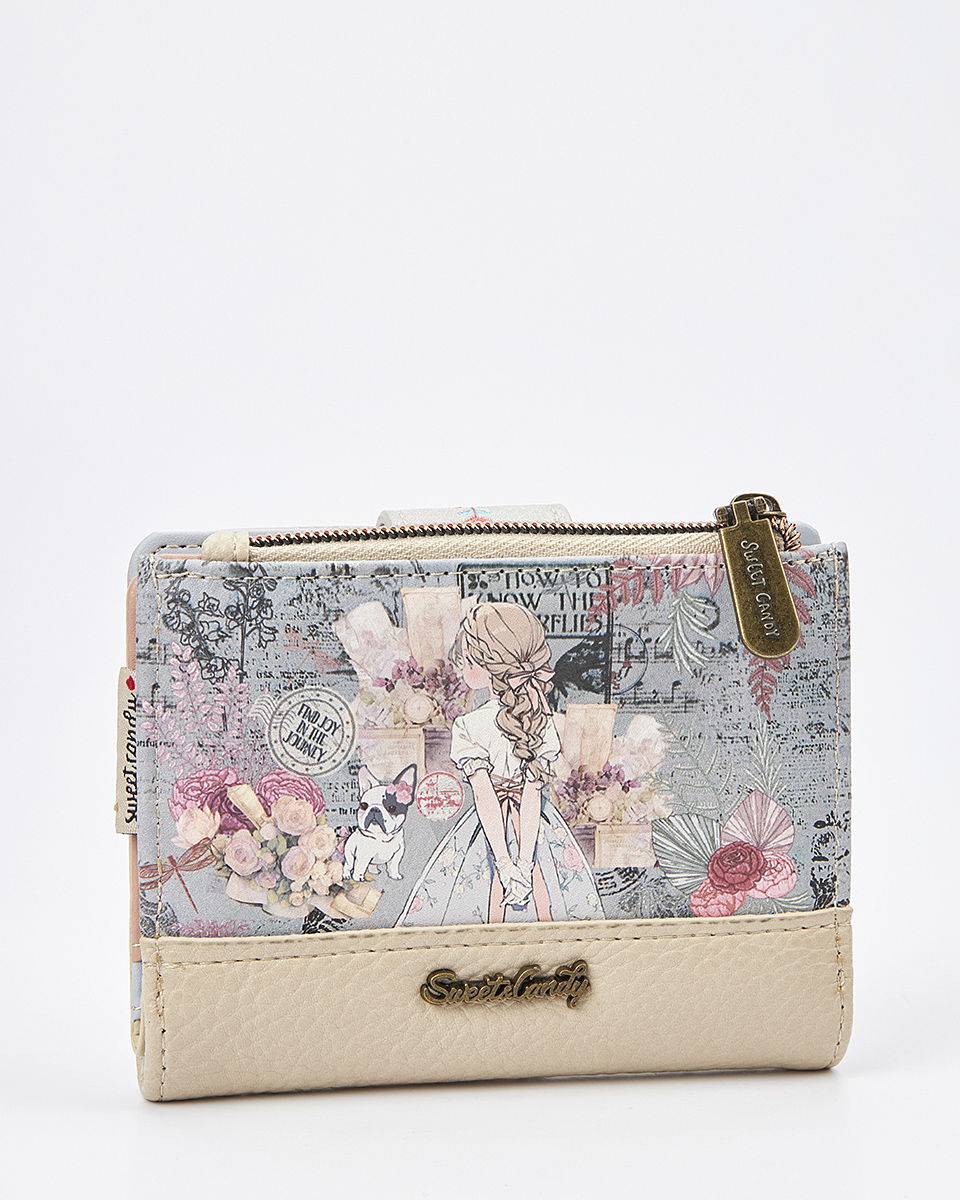 Sweet Candy Γυναικείο Πορτοφόλι με Shabby Chic Στυλ & Πρακτική Διάταξη – Vintage Story Sweet Candy Γυναικείο Πορτοφόλι με Shabby Chic Στυλ & Πρακτική Διάταξη – Vintage Story