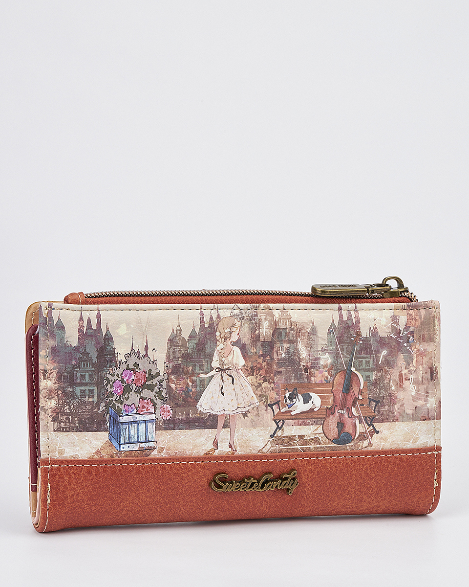Γυναικείο Πορτοφόλι Sweet Candy με Ρομαντικό Μοτίβο
