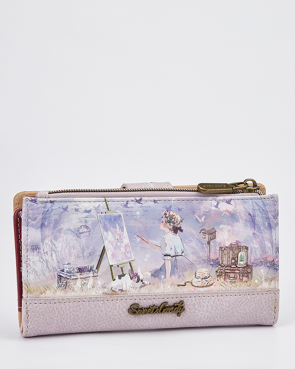 Γυναικείο Πορτοφόλι Sweet Candy με Ρομαντικό Μοτίβο