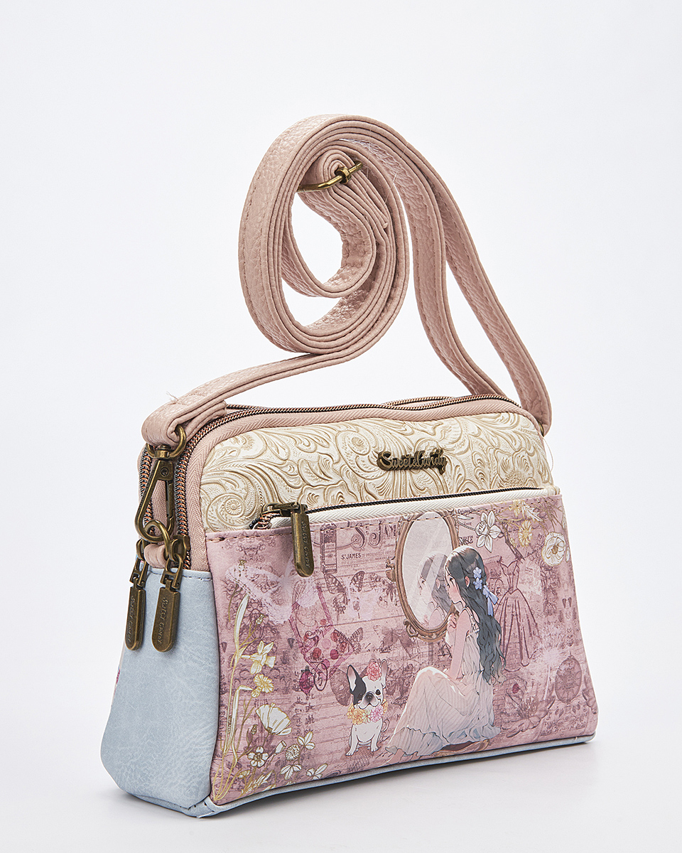 Sweet Candy Γυναικεία Τσάντα Ώμου με Φρέσκο Λεβάντα Design και Άνοιξη – Mirror Bloom Sweet Candy Γυναικεία Τσάντα Ώμου με Φρέσκο Λεβάντα Design και Άνοιξη – Mirror Bloom