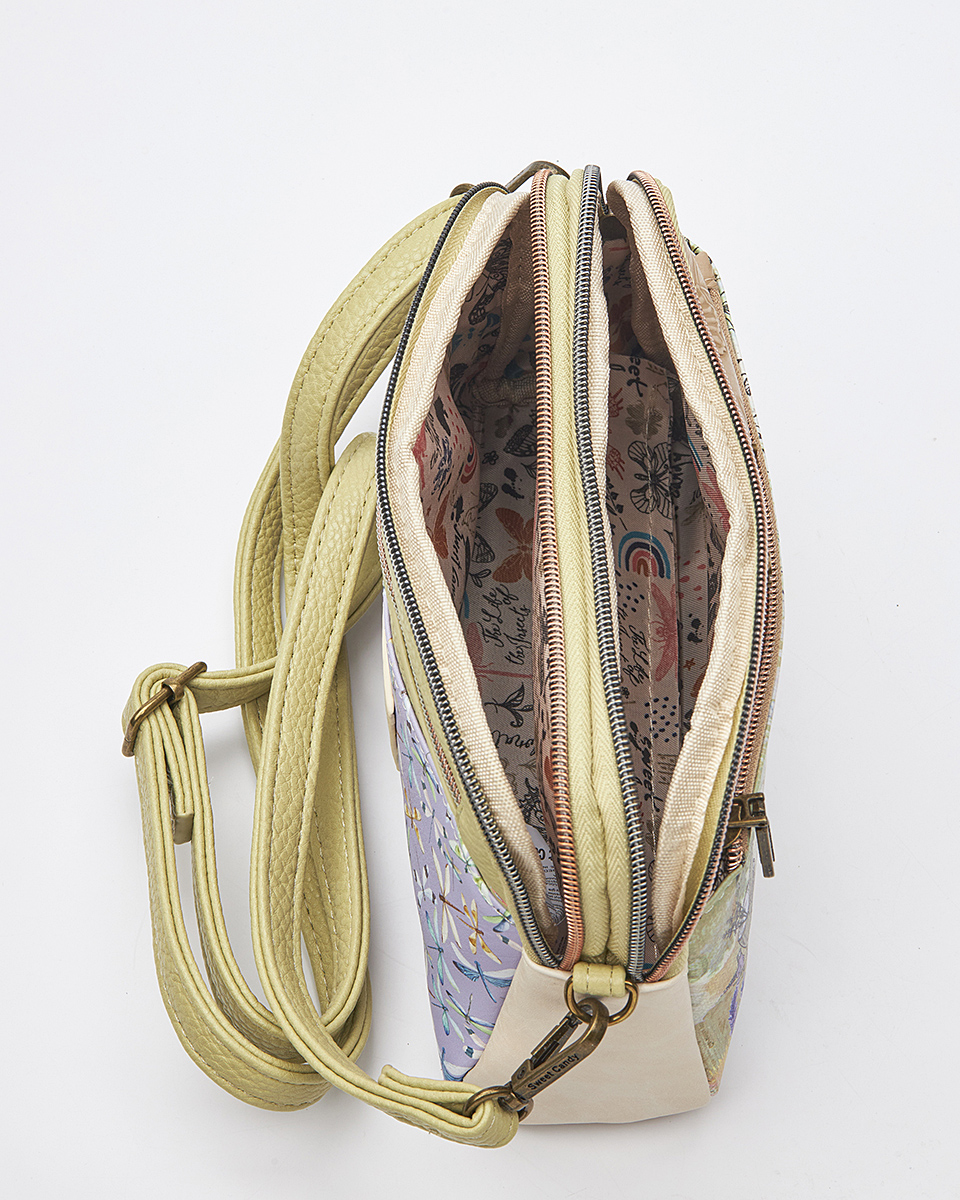 Sweet Candy Γυναικεία Τσάντα Ώμου με Φρέσκο Λεβάντα Design και Άνοιξη – Lavender Walk