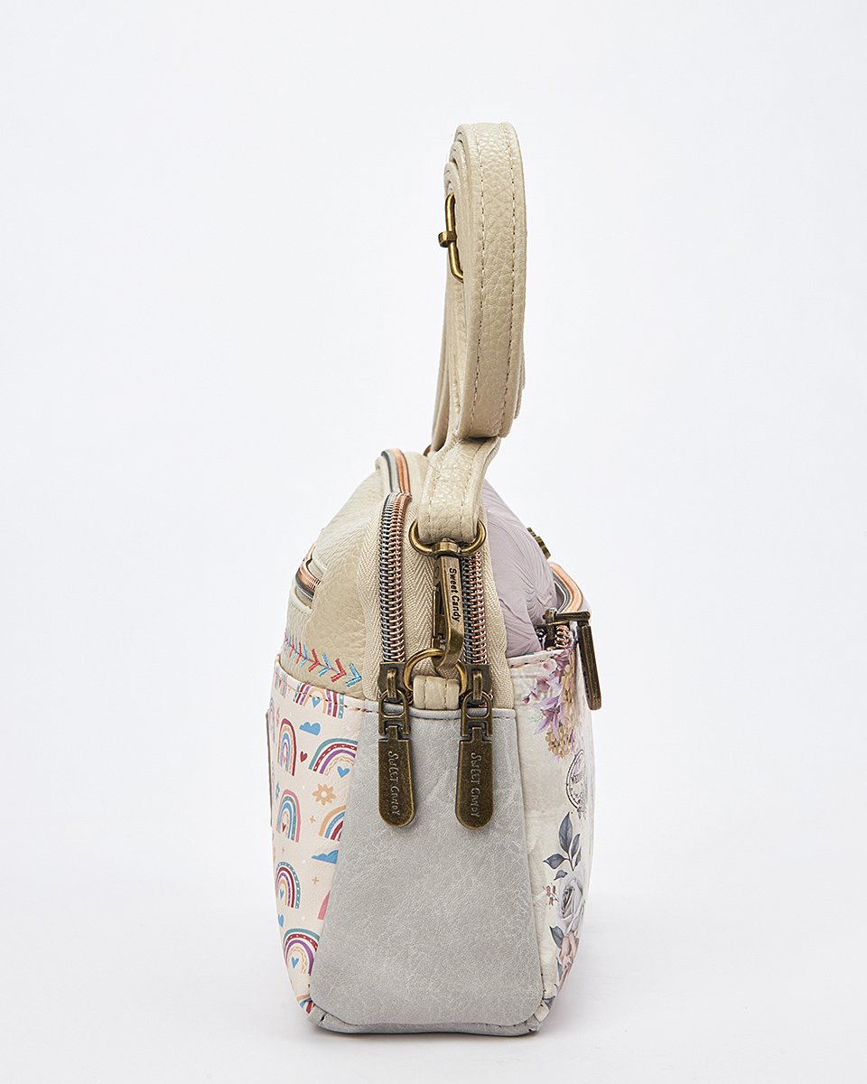 Sweet Candy Γυναικεία Τσάντα Ώμου με Ρετρό Εικόνες και Sweet Vibe – Vintage Story