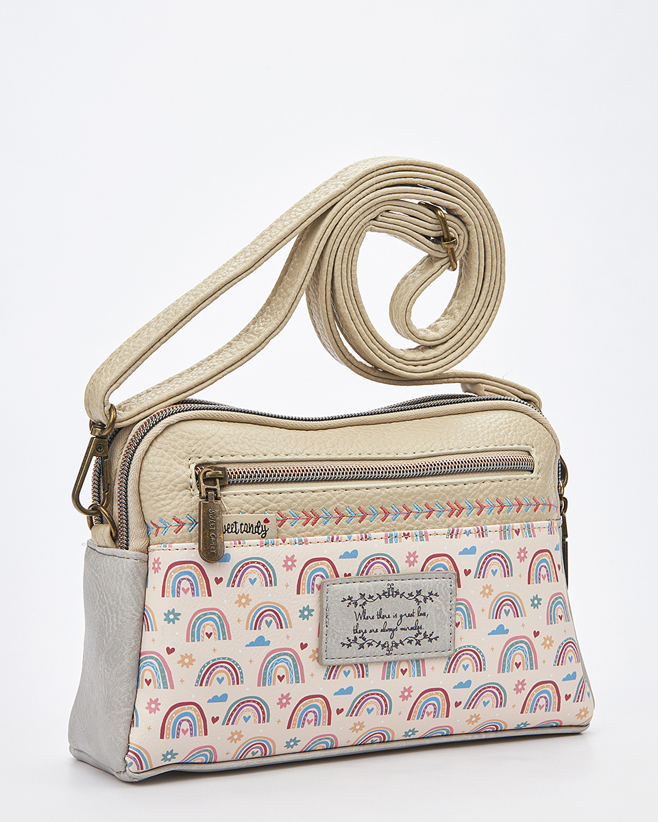 Sweet Candy Γυναικεία Τσάντα Ώμου με Ρετρό Εικόνες και Sweet Vibe – Vintage Story