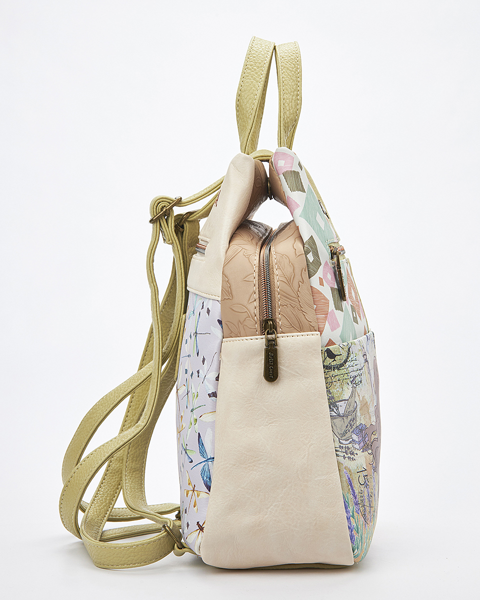 Sweet Candy Γυναικείο Backpack με Ρομαντικό Κορίτσι & Ανθοσυνθέσεις – Vintage Story Sweet Candy Γυναικείο Backpack με Ρομαντικό Κορίτσι & Ανθοσυνθέσεις – Vintage Story