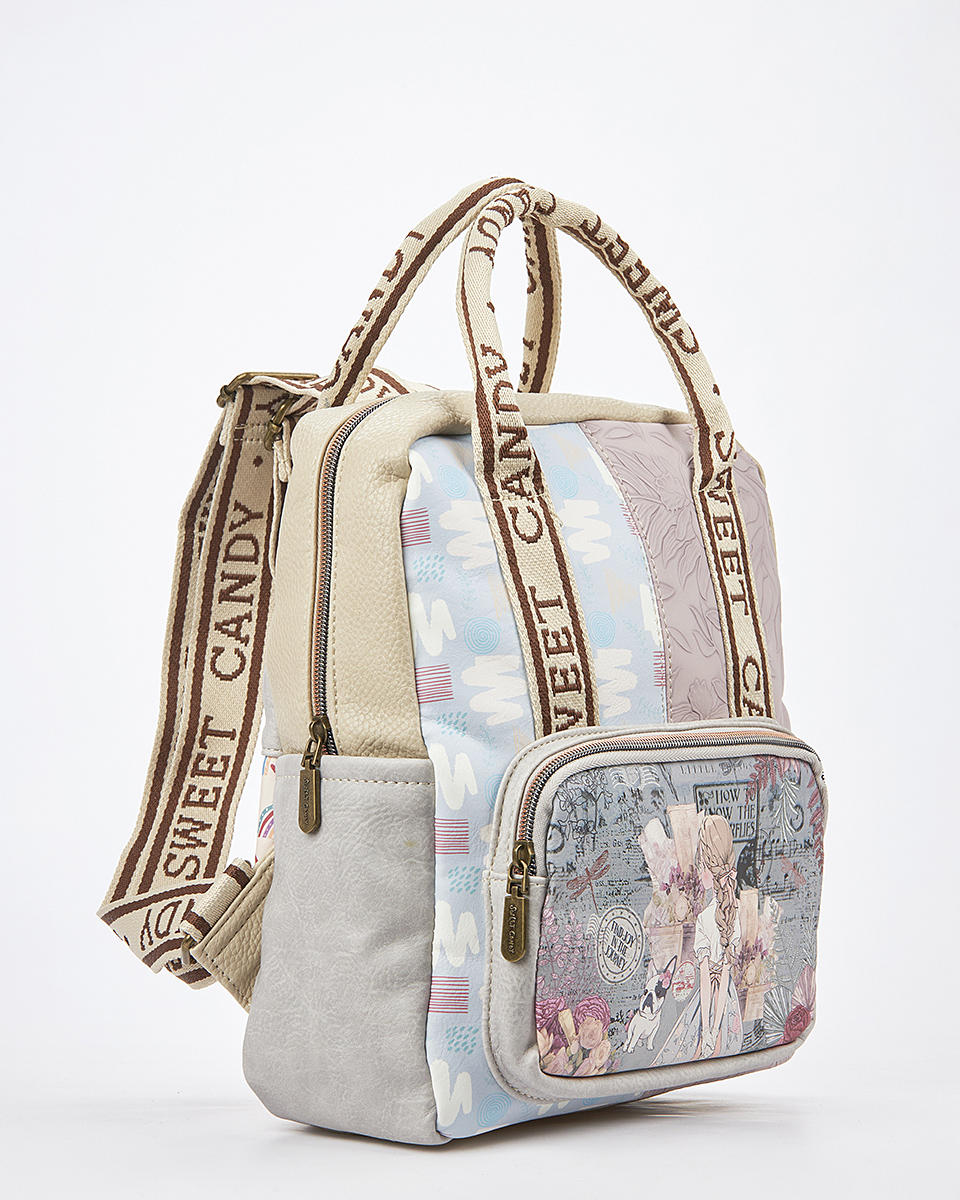 Sweet Candy Τσάντα Ώμου με Ρετρό Καθρέφτη & Θηλυκή Καμπύλη – Mirror Bloom