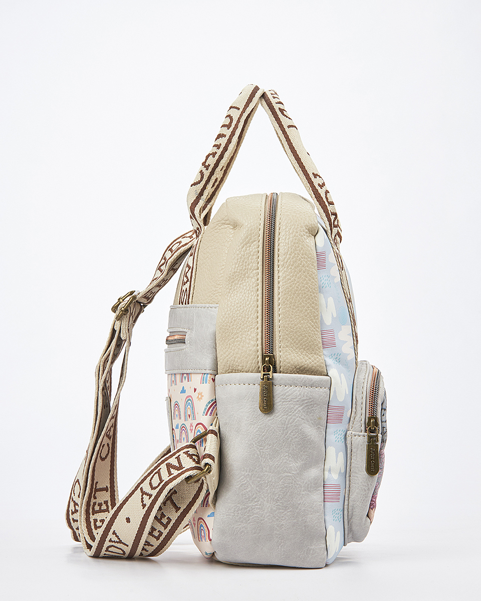 Sweet Candy Τσάντα Ώμου με Ρετρό Καθρέφτη & Θηλυκή Καμπύλη – Mirror Bloom